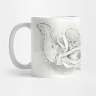 Squid Hugging World Mug